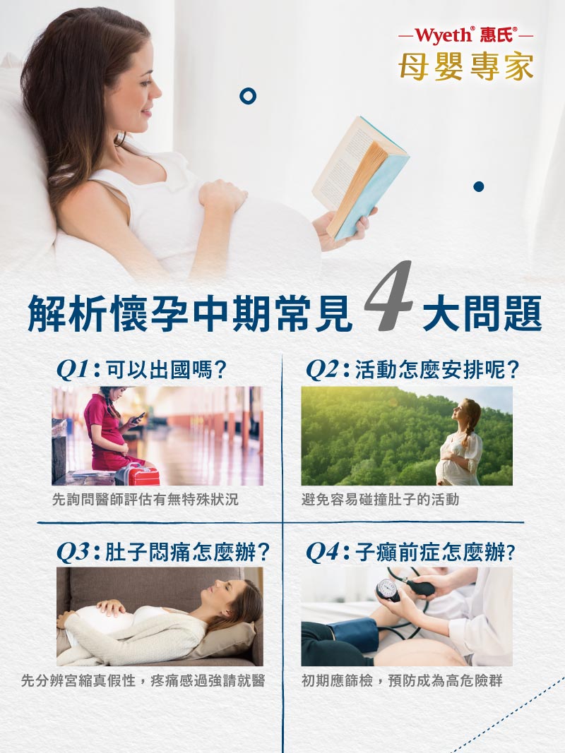 解析懷孕中期常見4大問題